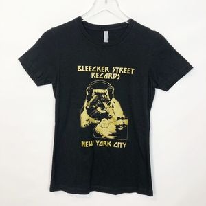 Tops - Bleecker Street Records Black Gold Graphic Tee S Tops - Bleecker Street Records Black Gold Graphic Tee S